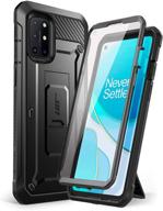 supcase unicorn beetle pro series case for oneplus 8t (2020) - full-body rugged holster case with screen protector, black logo