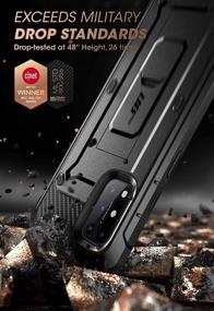 img 3 attached to SUPCASE Unicorn Beetle Pro Series Case for OnePlus 8T (2020) - Full-Body Rugged Holster Case with Screen Protector, Black