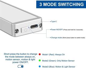 img 3 attached to 🔦 Enhance Your Space with DYD LED Closet Light: Dimmable, Motion Sensor, Rechargeable Battery Operated Under Cabinet Lighting for Kitchen, Stairs, and Outdoor Areas