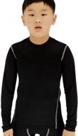 👕 lanbaosi sleeve compression practice t shirt - enhance performance and comfort for boys' active clothing логотип