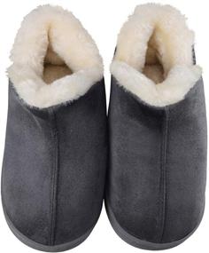 img 3 attached to ChayChax Micro Suede Kids Slippers - Warm Plush Indoor/Outdoor House Shoes with Anti-Slip Sole for Boys and Girls