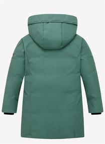 img 3 attached to Winter Hooded Puffer Mid Long 🧥 Boys' Clothing by LISUEYNE - Jackets & Coats