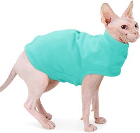 img 4 attached to 🐾 Warm and Cozy Soft Fleece Dog Sweatshirt - Ideal Dog Sweaters for Small to Medium Dogs and Cats in Cold Weather - Cat Sweater Pullover with Stretchy Hoodie for Easy On - Comfortable Dog Winter Clothes - Pet Sweaters Vest for Doggie