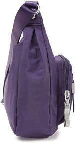 img 2 attached to Сумка-кроссбоди "Baggallini RFID Everyday Traveler" для женщин, черного цвета, включает ручную сумку и кошелек