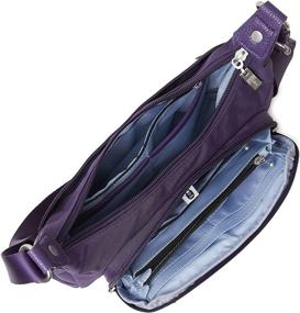 img 1 attached to Сумка-кроссбоди "Baggallini RFID Everyday Traveler" для женщин, черного цвета, включает ручную сумку и кошелек