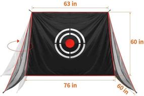 img 2 attached to Gagalileo Golf Target Cloth: The Perfect Replacement for Your 8x7x7 Golf Net