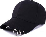 🧢 stylish kpop hat with suga-snapback baseball cap and iron rings - fashionable accessory logo