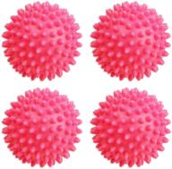 🐥 black duck brand: set of 4 pink dryer balls - eco-friendly reusable alternative to fabric softener! hypoallergenic, lowers drying time, softens & gets rid of static cling! logo