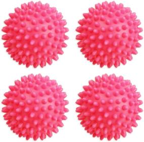 img 2 attached to 🐥 Black Duck Brand: Set of 4 Pink Dryer Balls - Eco-Friendly Reusable Alternative to Fabric Softener! Hypoallergenic, Lowers Drying Time, Softens & Gets Rid of Static Cling!