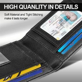 img 1 attached to Protective NPET Minimalist 👜 Leather Wallet for Men's Accessory Protection