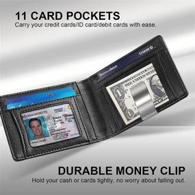 img 3 attached to Protective NPET Minimalist 👜 Leather Wallet for Men's Accessory Protection