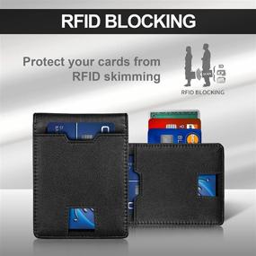 img 2 attached to Protective NPET Minimalist 👜 Leather Wallet for Men's Accessory Protection