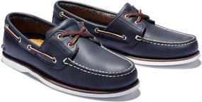 img 3 attached to Timberland Classic 2 Eye Rootbeer Brown Men's Shoes and Loafers & Slip-Ons