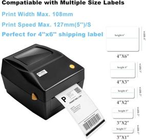 img 3 attached to MFLABEL Printer: Commercial, Thermal 🖨️ Printing Supplies for Packaging & Shipping