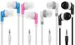 mixed candy color earbuds headphones logo