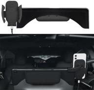 topfit cellphone mount for tesla model 3 model y: secure and silent safety holder stand with wireless charger - oem design logo