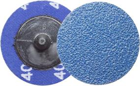 img 1 attached to 🔄 Efficient 2" Self-Sharpening Zirconia Quick Change Sanding Discs - 25 Pack with Male R-Type Backing Pad & 2" Mandrel: 80 Grit by Benchmark Abrasives