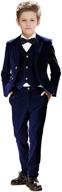 formal boys' clothing: velvet blazer ensemble for stylish outfit logo