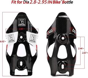 img 1 attached to 🚲 Carbon Fiber Water Bottle Cage - Specialized Bike Holder for Cycling Outdoor Activities, Triathlon, MTB & Road Bike - 2 Pack with Screws