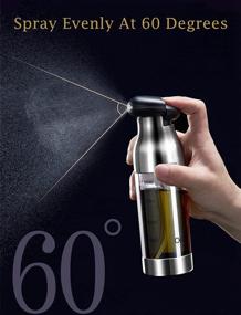 img 3 attached to Nikwesm Oil Sprayer for Cooking: Portable Oil Mister Bottle for BBQ, Baking, Salads - 3.4oz/100ml