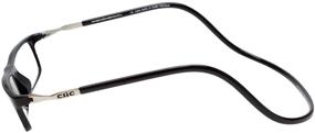 img 1 attached to CliC XL Magnetic Reading Glasses - Wide Frame, Computer Readers with Replaceable Lenses - Executive XL (Black, 1.50 Magnification)