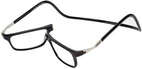 img 2 attached to CliC XL Magnetic Reading Glasses - Wide Frame, Computer Readers with Replaceable Lenses - Executive XL (Black, 1.50 Magnification)