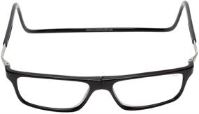 img 3 attached to CliC XL Magnetic Reading Glasses - Wide Frame, Computer Readers with Replaceable Lenses - Executive XL (Black, 1.50 Magnification)