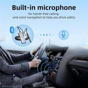 img 3 attached to 🎧 Essager Bluetooth 5.0 Aux Adapter for Car with Noise Cancelling and Built-in Microphone - Lossless Music Receiver, USB to 3.5mm Jack Audio Adapter for Car Kits, Home Stereo, and Handsfree Call Speaker