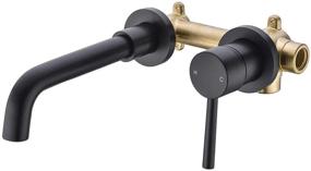 img 4 attached to 🚿 HANEBATH - Brass Wall-Mount Bathroom Faucet with enhanced SEO