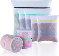 👚 gogooda mesh laundry bags: the ultimate delicates washing solution for sweaters, blouses, hosiery, bras - premium 7-piece set for travel, storage, and organization логотип