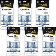 🌬️ california scents power bloc ice, 0.88 oz (pack of 6) – long-lasting freshness at your fingertips logo