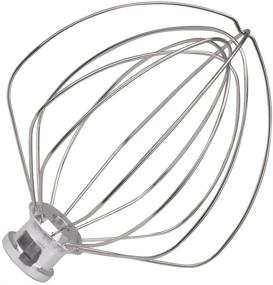 img 4 attached to 🥚 Stainless Steel Wire Whip Attachment Replacement for KitchenAid 6 Quart Bowl-Lift Stand Mixer - Dishwasher Safe Whisk for Beating Eggs and Heavy Cream