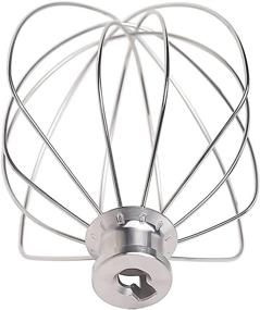 img 3 attached to 🥚 Stainless Steel Wire Whip Attachment Replacement for KitchenAid 6 Quart Bowl-Lift Stand Mixer - Dishwasher Safe Whisk for Beating Eggs and Heavy Cream