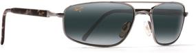 img 3 attached to 🕶️ Maui Jim 162 02 Прямоугольные поляризованные очки с технологией PolarizedPlus2: точное поляризованное солнцезащитные очки для максимальной ясности