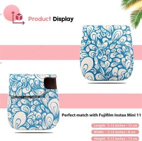 img 3 attached to 📸 Protect Your Fujifilm Instax Mini 11 Camera in Style with CELION Blue Waves Instant Camera Case