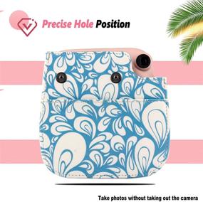 img 1 attached to 📸 Protect Your Fujifilm Instax Mini 11 Camera in Style with CELION Blue Waves Instant Camera Case