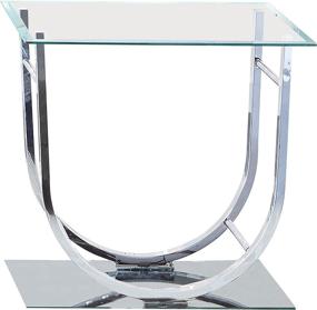 img 3 attached to Coaster 704987 CO Glass Table Chrome