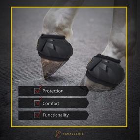 img 1 attached to 🐎 Kavallerie PRO-K Soft Bell Boots with Anti-Spin Fastening System, Ultimate Hoof Protection, Durable & Prevents Overreaching