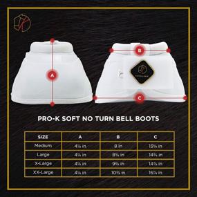 img 2 attached to 🐎 Kavallerie PRO-K Soft Bell Boots with Anti-Spin Fastening System, Ultimate Hoof Protection, Durable & Prevents Overreaching
