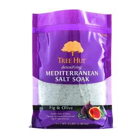 img 4 attached to Tree Hut Detoxifying Mediterranean Salt Soak Fig & Olive: Ультра увлажняющий Эпсом для питательного ухода за телом, 3 фунта