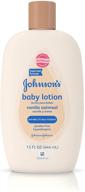 👶 johnson's baby lotion, vanilla oatmeal: 15oz (2 pack) - nourishing skincare for your little one logo