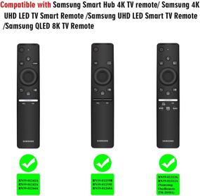 img 3 attached to 📺 Fintie Защитный чехол совместимый с пультом ДУ Samsung Smart TV BN59, легкий и детский, антискользящий и амортизационный, силиконовый чехол (черного цвета), CaseBot