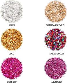 img 3 attached to Sparkle and Shine: Complete Resin Glitter Accessories Kit for Jewelry Making, Nail Art, Crafts, and Home Decor