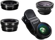 📷 ailun phone lens: 3-in-1 clip on kit for mobile phones - fish eye, wide angle, macro lens logo