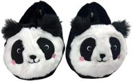 🦊 adorable mommy & me slippers: cute 3d fox and panda design for kids and women, cozy and soft house slippers for warmth logo