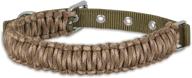 🐾 premium aspen pet paracord dog collar - small/3/4 by 14-18", camo: durability and style combined! logo