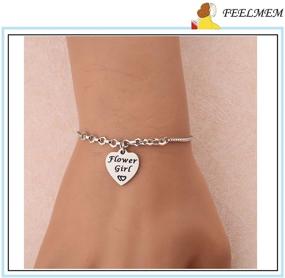 img 2 attached to FEELMEM Bracelet Heart Shaped Bracelet Engagement Family Girls' Jewelry