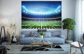 img 2 attached to 🏟️ 7x5FT RUINI Football Field AuditoriumLight Themed Party Backdrop for Football Field Photography