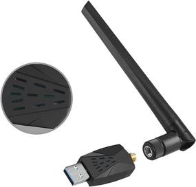 img 4 attached to 📶 High-Speed USB WiFi Adapter for PC with Dual Band 2.4GHz/5GHz and 5dBi Antenna - 1200Mbps