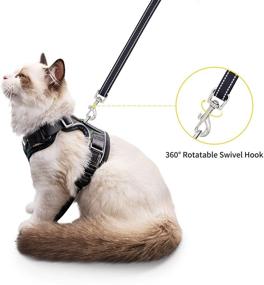 img 2 attached to Luxroom Harness Walking Adjustable Rabbits Cats and Collars, Harnesses & Leashes